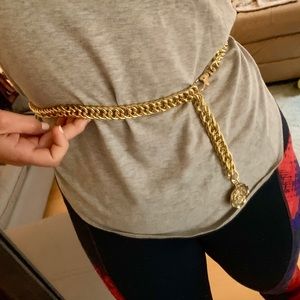Gold Bebe waist belt